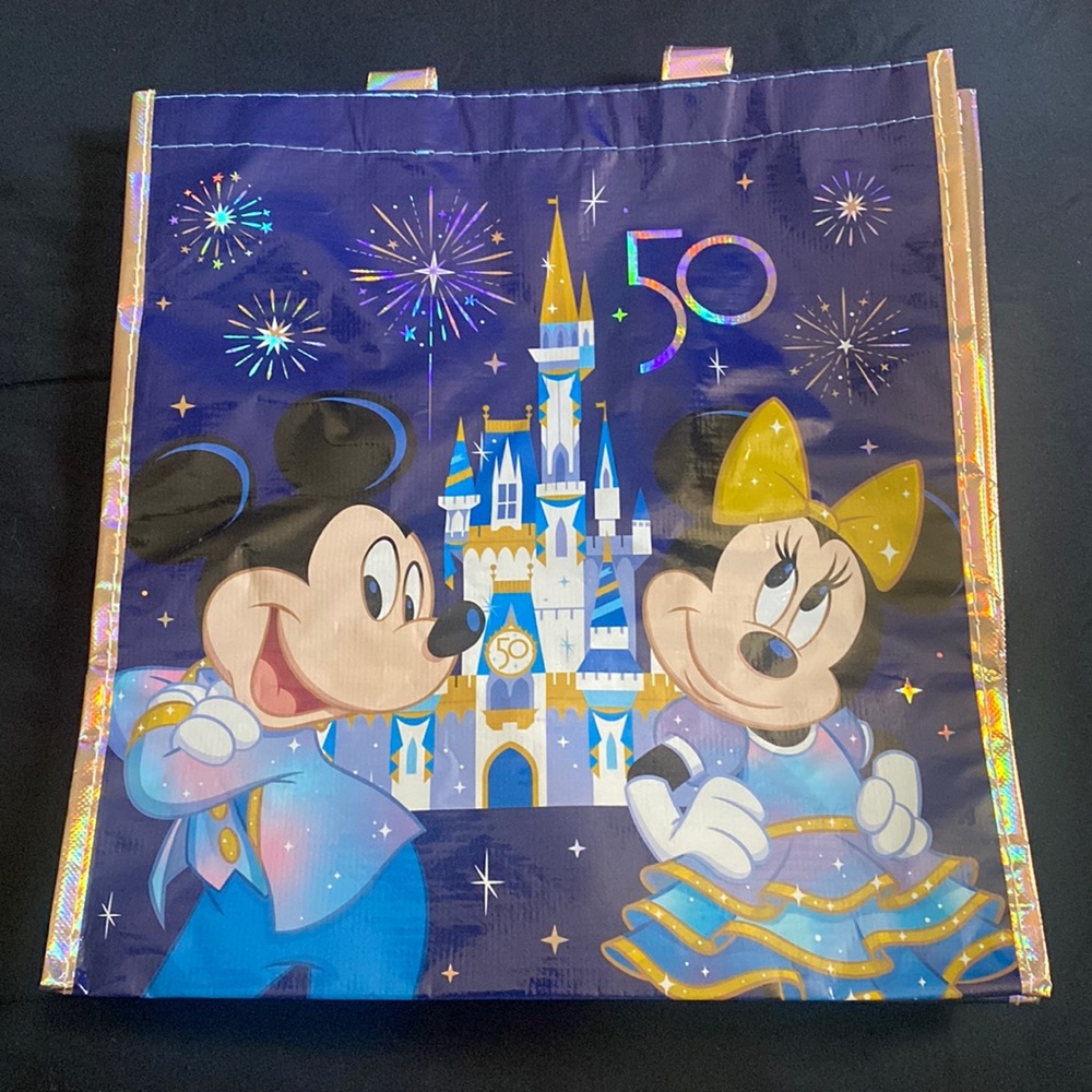 Disney world 50th anniversary reusable medium bag